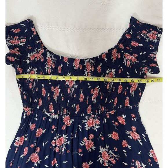 TORRID 2 Cold Shoulder Dress Size 2X Hi Low hem Floral top Short sleeve Hollyday - Picture 7 of 11